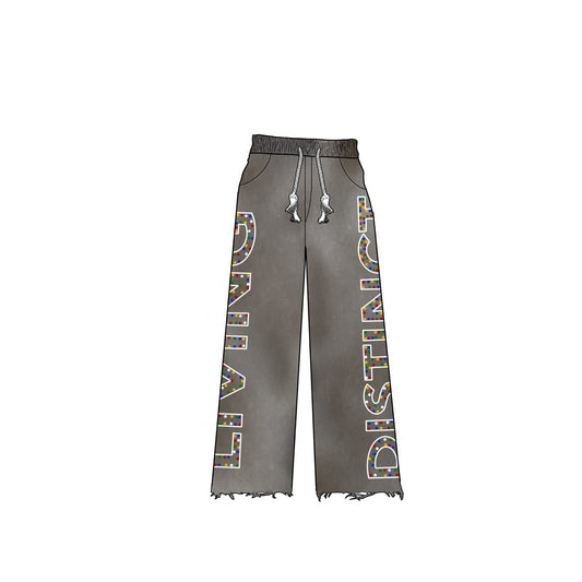 Living Distinct gemstone roadwork sweatpants pants